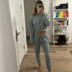 TNA cozy fleece sweatshirt and sweatpants